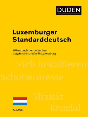 cover image of Luxemburger Standarddeutsch